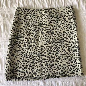 Loft cheetah print pencil skirt